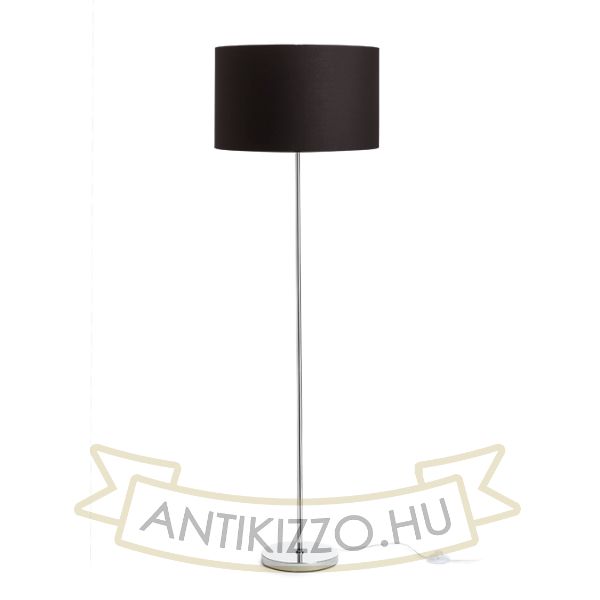 NYC/RON 40/25 állólámpa  Polycotton fekete/króm 230V LED E27 15W