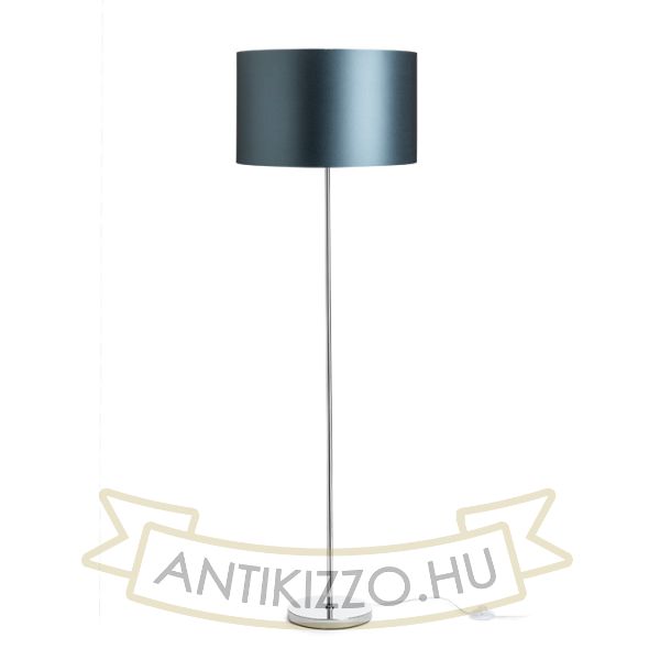 NYC/RON 40/25 állólámpa  Monaco petróleum kék/ezüst PVC/króm 230V LED E27 15W