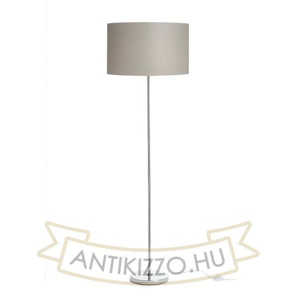 NYC/RON 40/25 állólámpa  Chintz világosszürke/króm 230V LED E27 15W