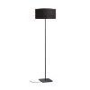 CORTINA/JAKARANDA állólámpa fekete/fekete textil/fém 230V LED E27 15W