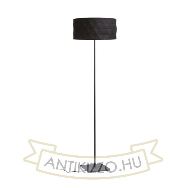 CORTINA/JAKARANDA állólámpa fekete/fekete textil/fém 230V LED E27 15W