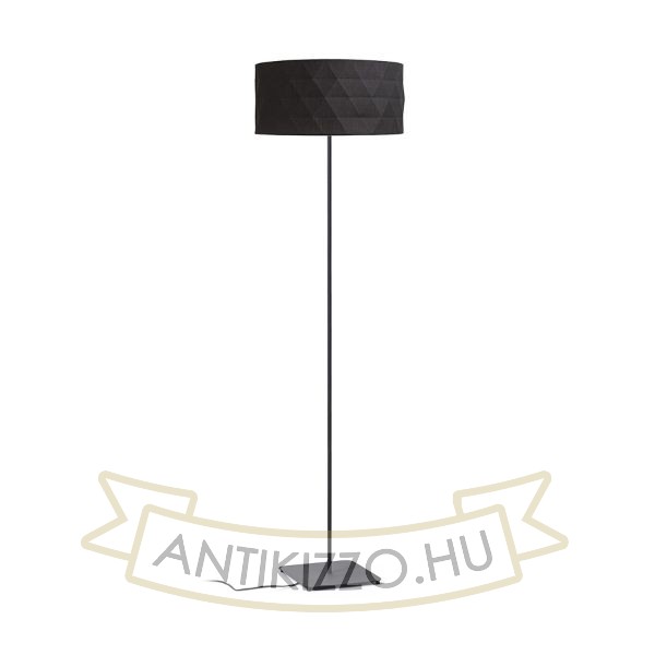 CORTINA/JAKARANDA állólámpa fekete/fekete textil/fém 230V LED E27 15W