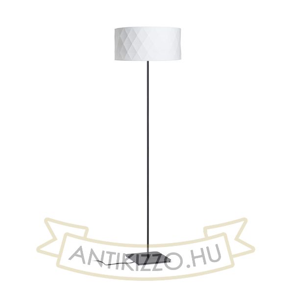 CORTINA/JAKARANDA állólámpa fehér/fekete textil/fém 230V LED E27 15W