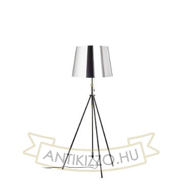 LUTON/ILUSION állólámpa  krómozott fólia/fekete/fém 230V LED E27 15W