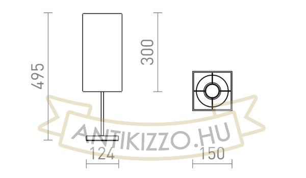 NYC/TEMPO 15/30 asztali lámpa  Polycotton fehér/nikkel 230V LED E27 15W