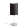 NYC/RON 15/20 asztali lámpa  Polycotton fekete/nikkel 230V LED E27 15W
