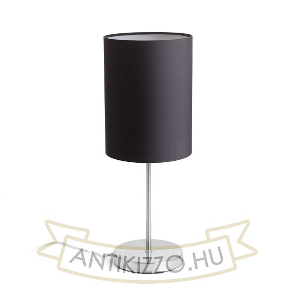 NYC/RON 15/20 asztali lámpa  Polycotton fekete/nikkel 230V LED E27 15W
