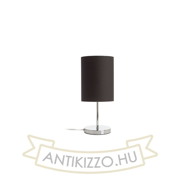 NYC/RON 15/20 asztali lámpa  Polycotton fekete/króm 230V LED E27 15W