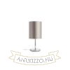 NYC/RON 15/20 asztali lámpa  Monaco petróleum kék/ezüst PVC/nikkel 230V LED E27 15W