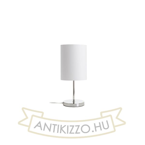NYC/RON 15/20 asztali lámpa  Monaco galamb szürke/ezüst PVC/nikkel 230V LED E27 15W