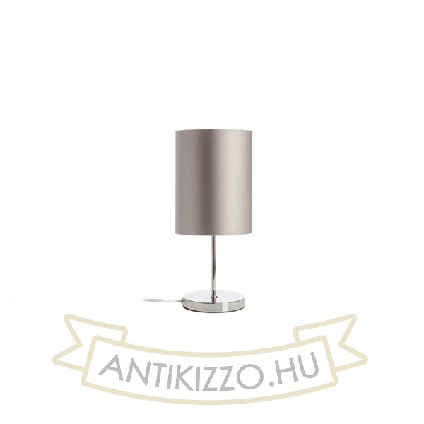 NYC/RON 15/20 asztali lámpa  Monaco galamb szürke/ezüst PVC/króm 230V LED E27 15W