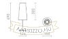 NYC/CONNY 15/30 asztali lámpa  Monaco galamb szürke/ezüst PVC/nikkel 230V LED E27 11W