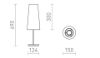 NYC/CONNY 15/30 asztali lámpa  Polycotton fehér/nikkel 230V LED E27 11W