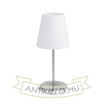 NYC/CONNY 15/15 asztali lámpa  Polycotton fehér/nikkel 230V LED E27 11W