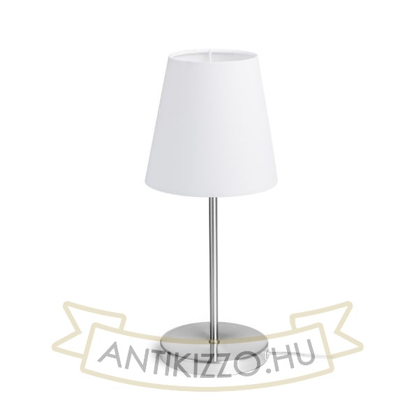 NYC/CONNY 15/15 asztali lámpa  Polycotton fehér/nikkel 230V LED E27 11W