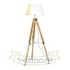 ALVIS/AMBITUS 46 állólámpa fehér bambusz/króm 230V LED E27 15W