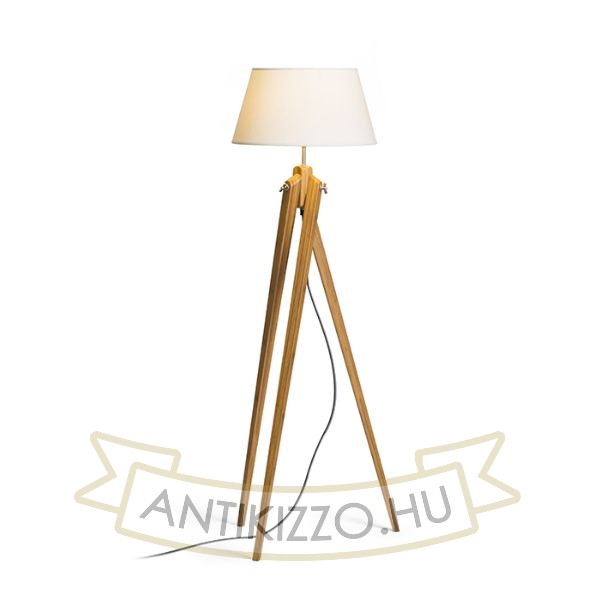 AMBITUS 46 állólámpa krémfehér bambusz 230V LED E27 15W