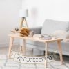 ALVIS/AMBITUS 30 asztali lámpa  Polycotton fehér/bambusz 230V LED E27 15W