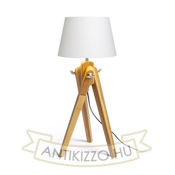 AMBITUS/ALVIS 24 asztali lámpa fehér bambusz 230V LED E27 11W