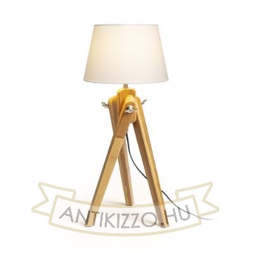 AMBITUS/ALVIS 24 asztali lámpa fehér bambusz 230V LED E27 11W