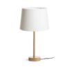 MAUI/AMBITUS 30 asztali lámpa  Polycotton fehér/fa 230V LED E27 15W