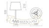 MAUI/AMBITUS 30 asztali lámpa  Polycotton fehér/fa 230V LED E27 15W