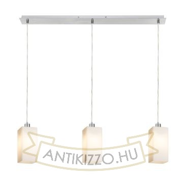 LIZ III 80 függő lámpa  opál üveg/króm 230V LED E27 3x15W