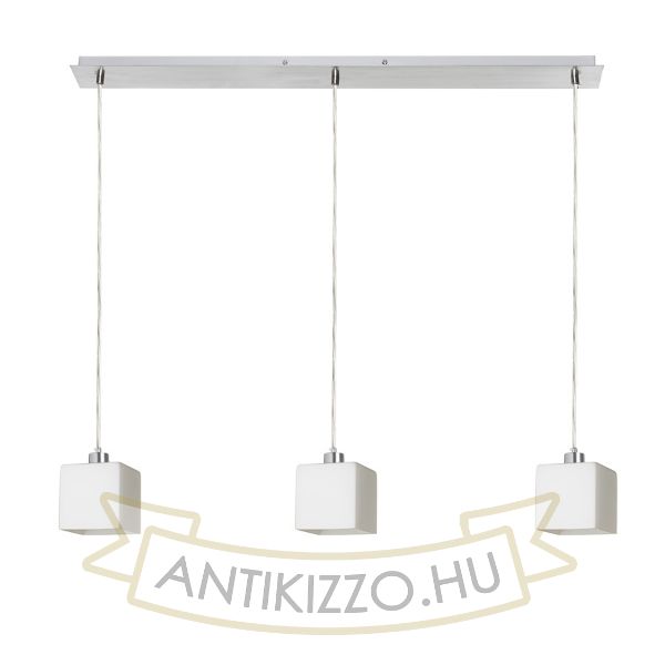 DADOS III 80 függő lámpa  opál üveg/króm 230V LED E27 3x11W