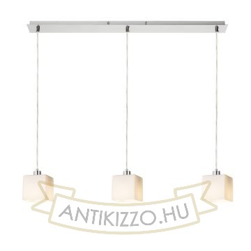 DADOS III 80 függő lámpa  opál üveg/matt nikkel 230V LED E27 3x11W
