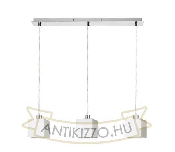 DADOS III 60 függő lámpa  opál üveg/króm 230V LED E27 3x11W