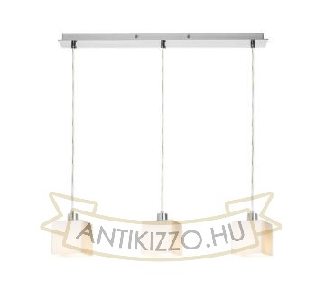 DADOS III 60 függő lámpa  opál üveg/króm 230V LED E27 3x11W
