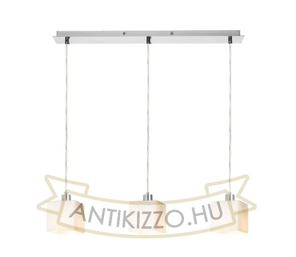 DADOS III 60 függő lámpa  opál üveg/króm 230V LED E27 3x11W
