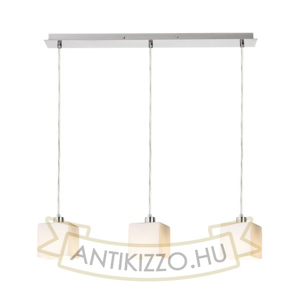 DADOS III 60 függő lámpa  opál üveg/matt nikkel 230V LED E27 3x11W