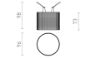 MARENGA RD1 73 süllyesztett lámpa fehér Eco PLA 230V LED 6W  3000K