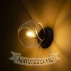 SOLARIS felületre szerelhető tiszta üveg/fekete 230V LED E14 7W