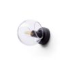SOLARIS felületre szerelhető tiszta üveg/fekete 230V LED E14 7W