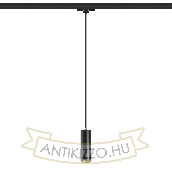 MAVRO három áramkörös sínen függő lámpa fekete/aranysárga  230V LED 12W 38°  3000K