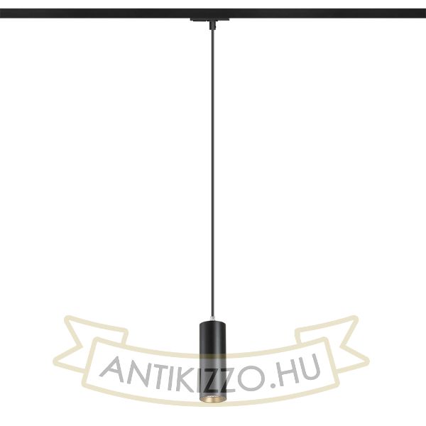 MAVRO egy áramkörös sínen függő lámpa fekete/aranysárga  230V LED 12W 38°  3000K