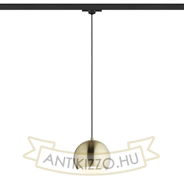 AGNETA három áramkörös sínen függő lámpa  szálcsiszolt sárgaréz 230V LED E27 11W
