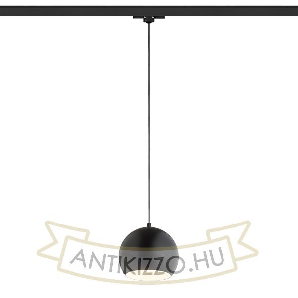 AGNETA három áramkörös sínen függő lámpa fekete  230V LED E27 11W