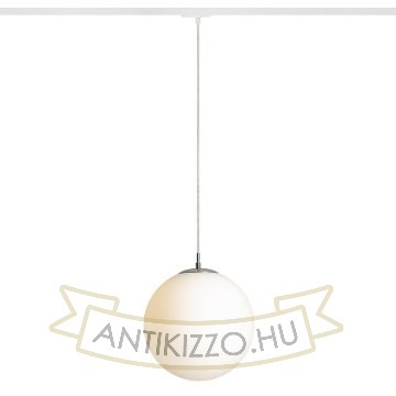 LUNA 30 egy áramkörös sínre  opál üveg/króm 230V LED E27 15W