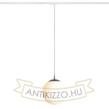 LUNA 25 egy áramkörös sínre  opál üveg/króm 230V LED E27 15W