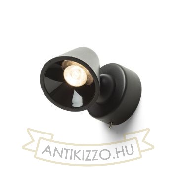 STIG fali lámpa fekete  230V LED 5.6W 34°  3000K