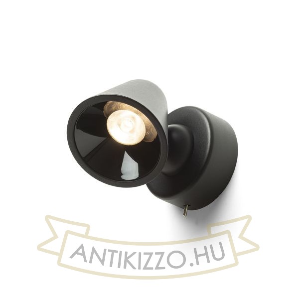 STIG fali lámpa fekete  230V LED 5.6W 34°  3000K