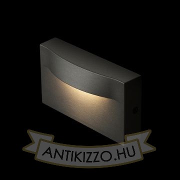 BOBO RC fali lámpa antracitszürke 230V LED 8W IP65 3000K