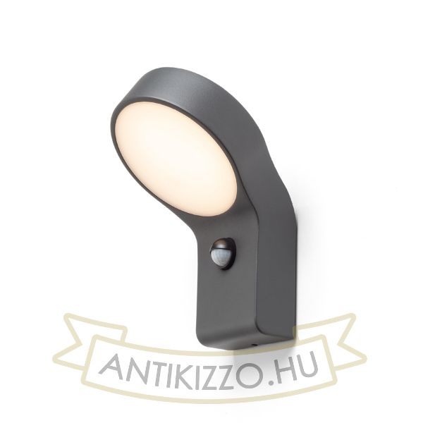 ELIA PIR fali lámpa antracitszürke 230V LED 9W IP44 3000K