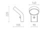ELIA PIR fali lámpa antracitszürke 230V LED 9W IP44 3000K