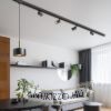 DUDE háromfázisú áramkörös sínre fekete  230V LED GU10 9W