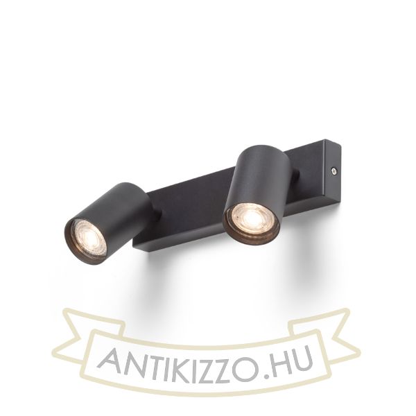DUDE II felületre szerelhető fekete 230V LED GU10 2x9W