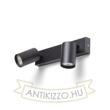 DUDE II felületre szerelhető fekete 230V LED GU10 2x9W